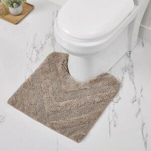 NWT Better Trends Collection Bathroom Rug 2 Piece Set Sand 20 x 20 | 21 x 34